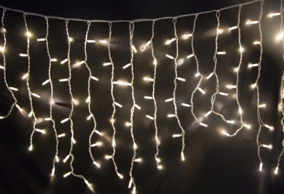 Cortina Icicle c/Flash, 3x1mt, 180 Leds Branco Frio