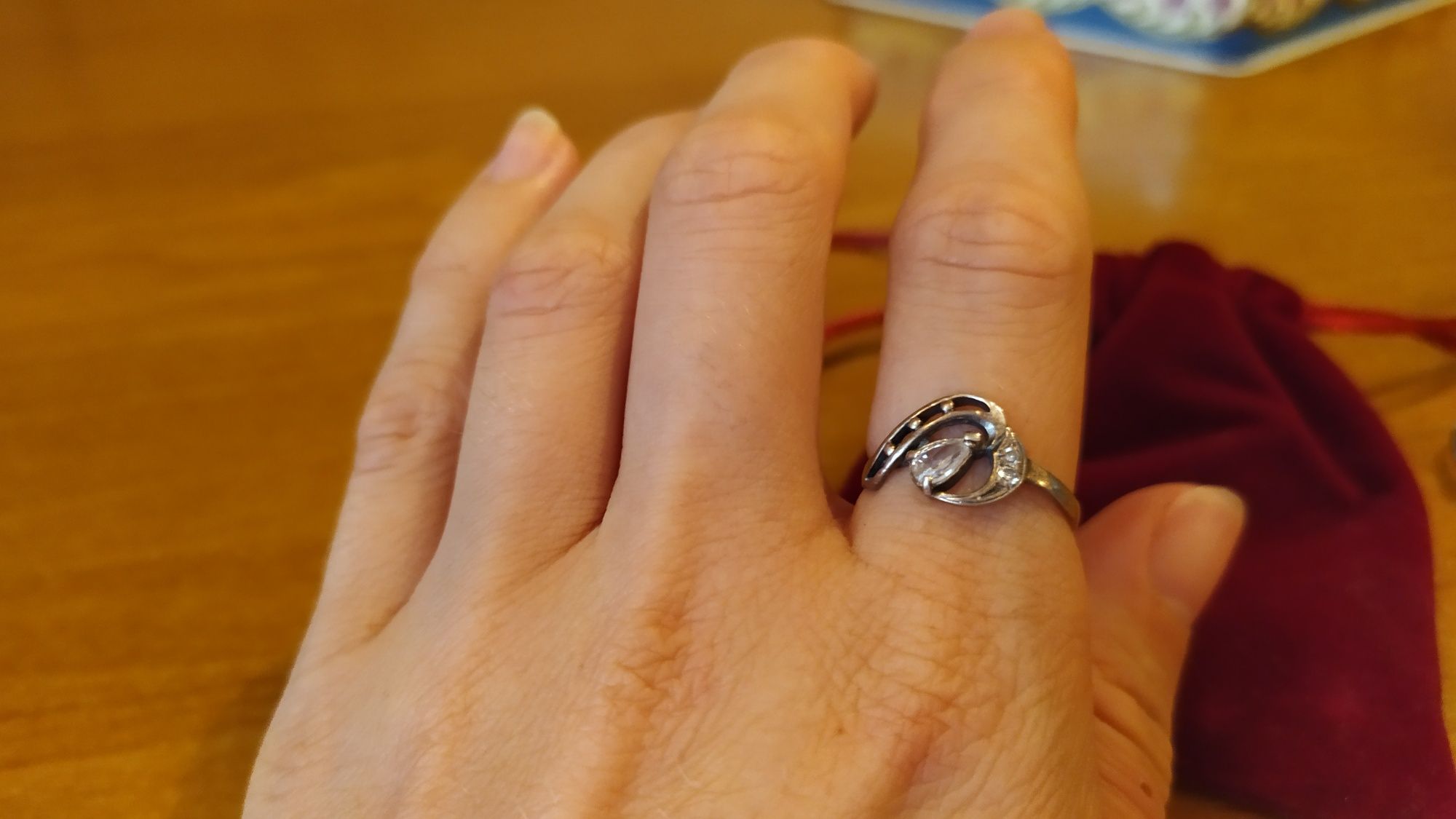 Кольцо серебро 925 проба 16,5 размер