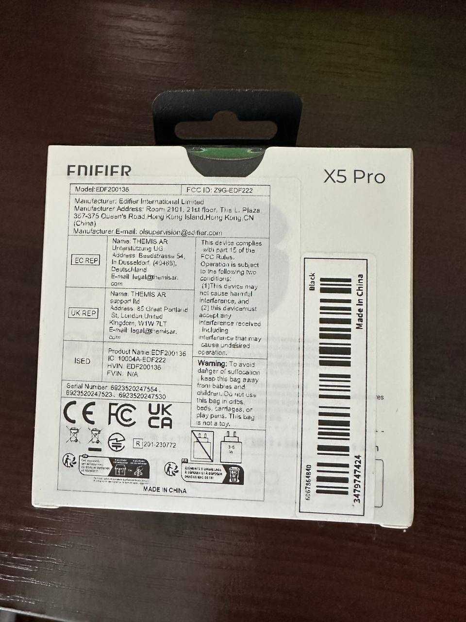 Edifier X5 Pro нові запаковані | Bluetooth 5.3 | ANC | 31 год роботи