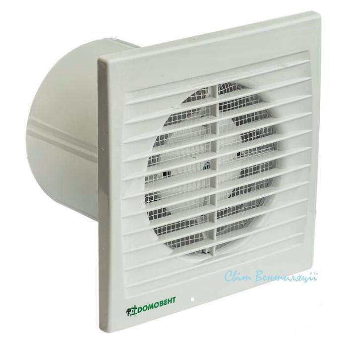 Вентилятор осьовий Домовент 125 СК, з клапаном