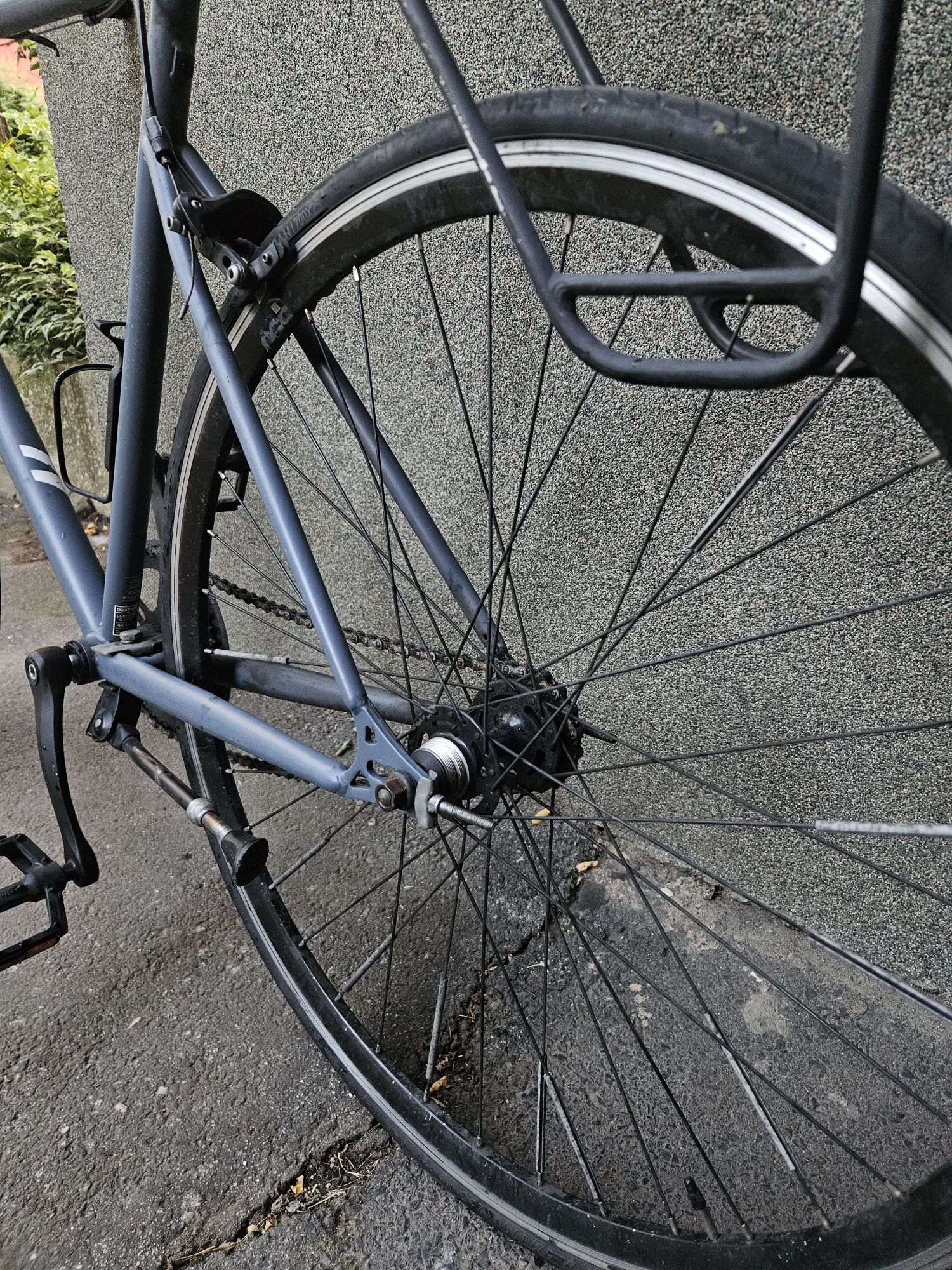 Rower szosowy elops 500 single speed jednobieg wolnobieg bagażnik
