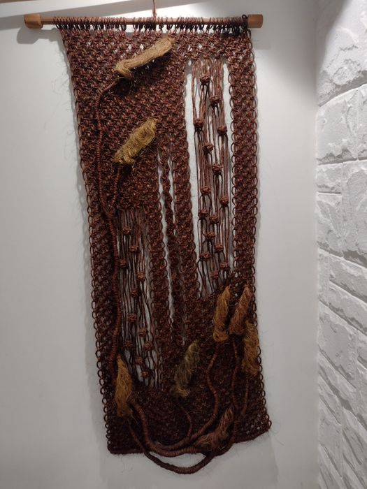 Sumak duży Kilim gobelin dekoracja artystyczna naścienna PRL