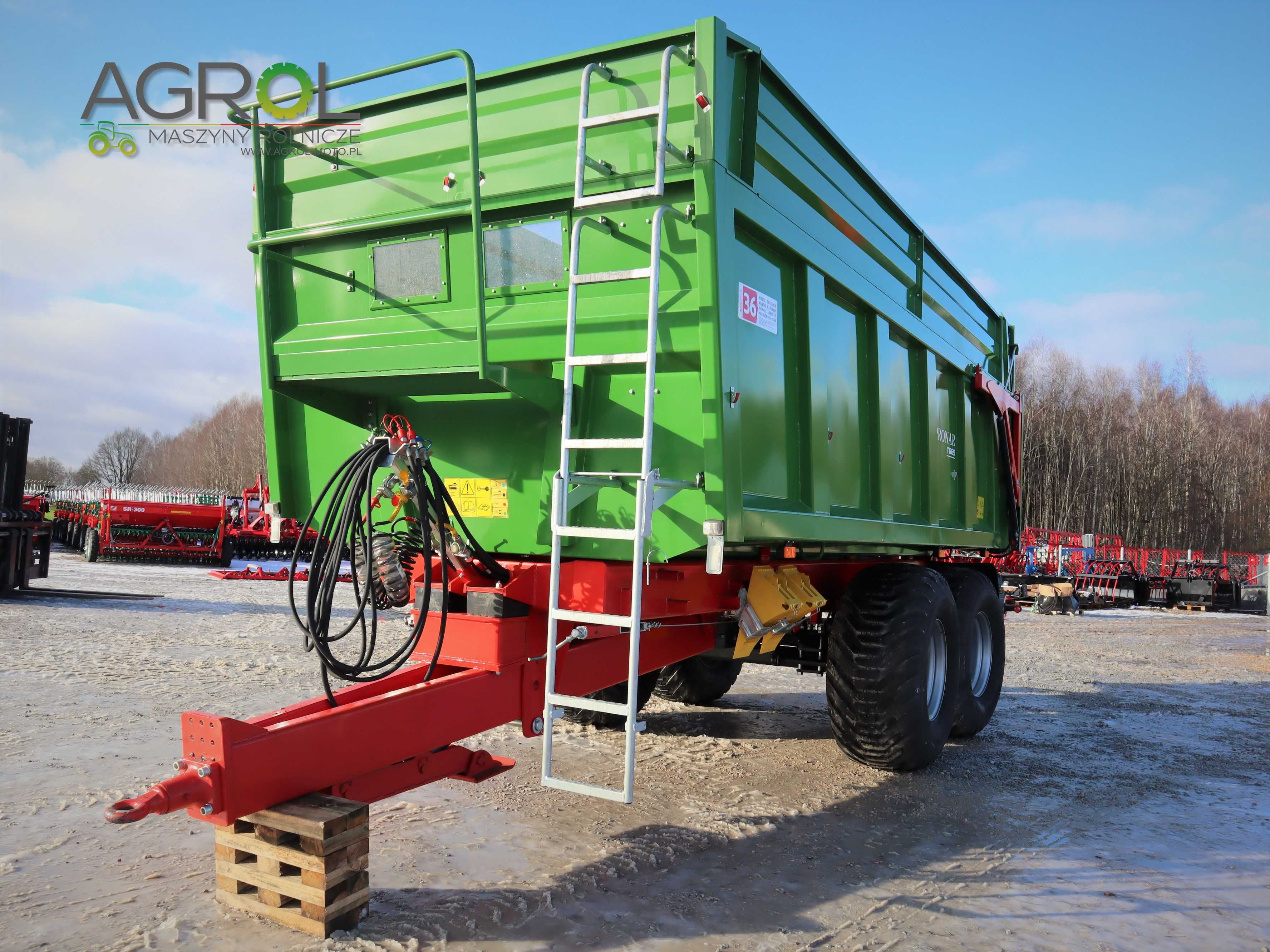 Przyczepa skorupowa 14t T669 Pronar od ręki tandem