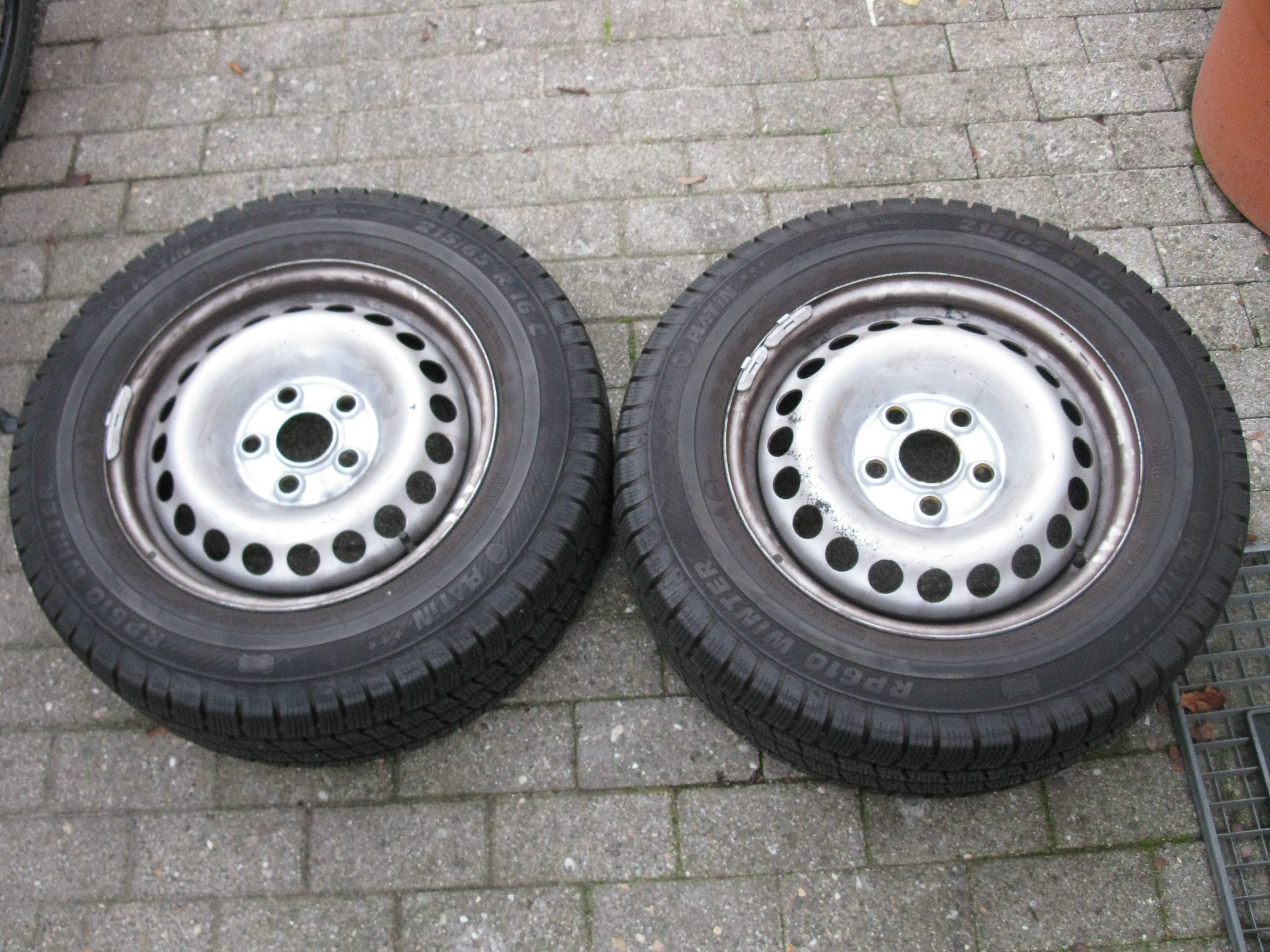 2 xVW T5 kompletne koła zimowe Platin RP 610 215/65 R16C