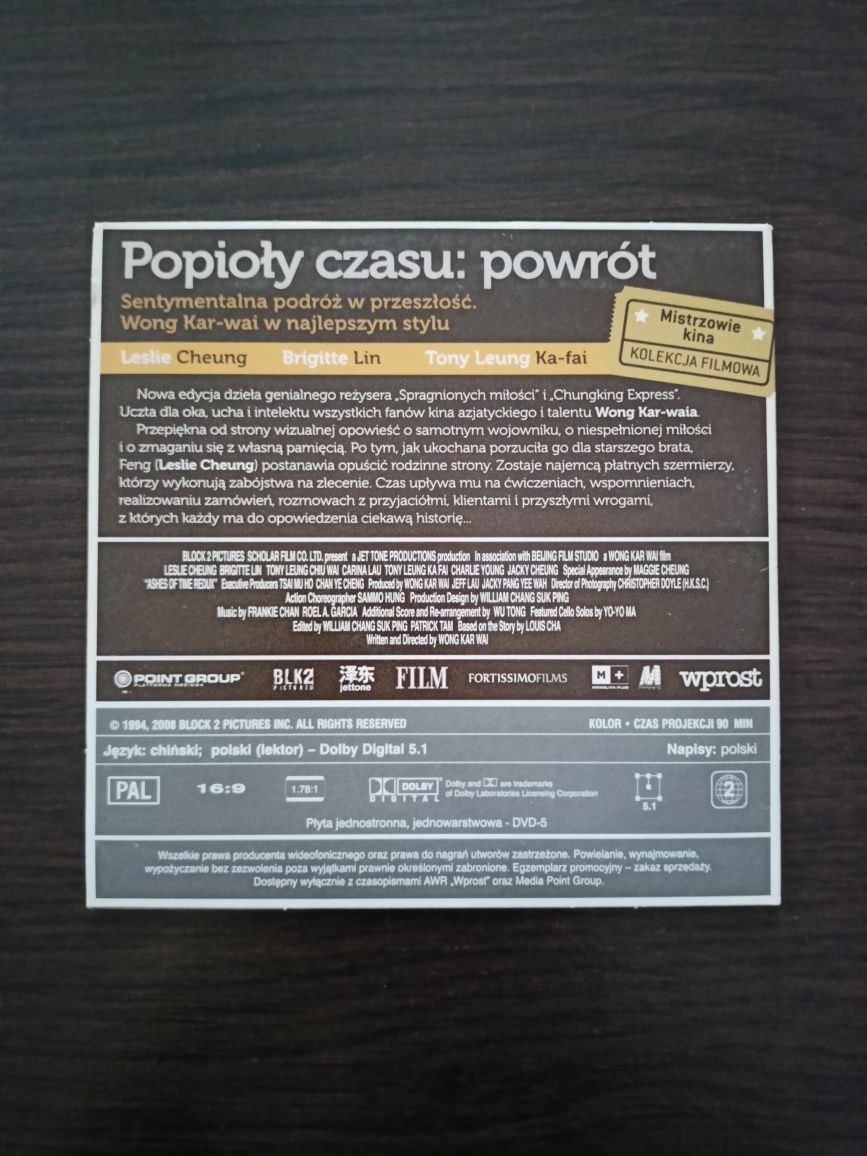 Popioły czasu: Powrót - Film DVD STAN BARDZO DOBRY