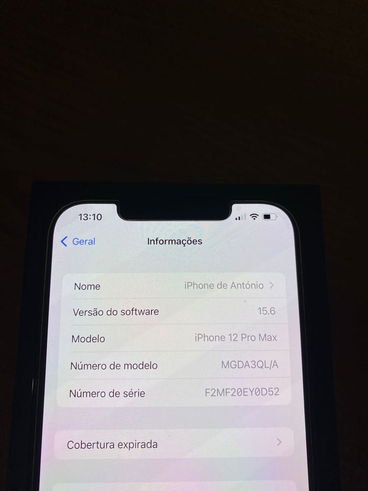 Iphone 12 Pro Max 128GB - Pacific Blue (Como novo)