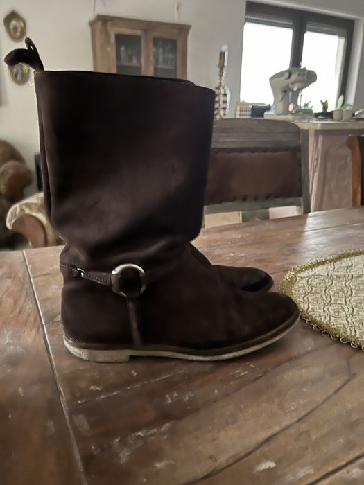 Botki kowbojki skora skorzane Gucci 37/5