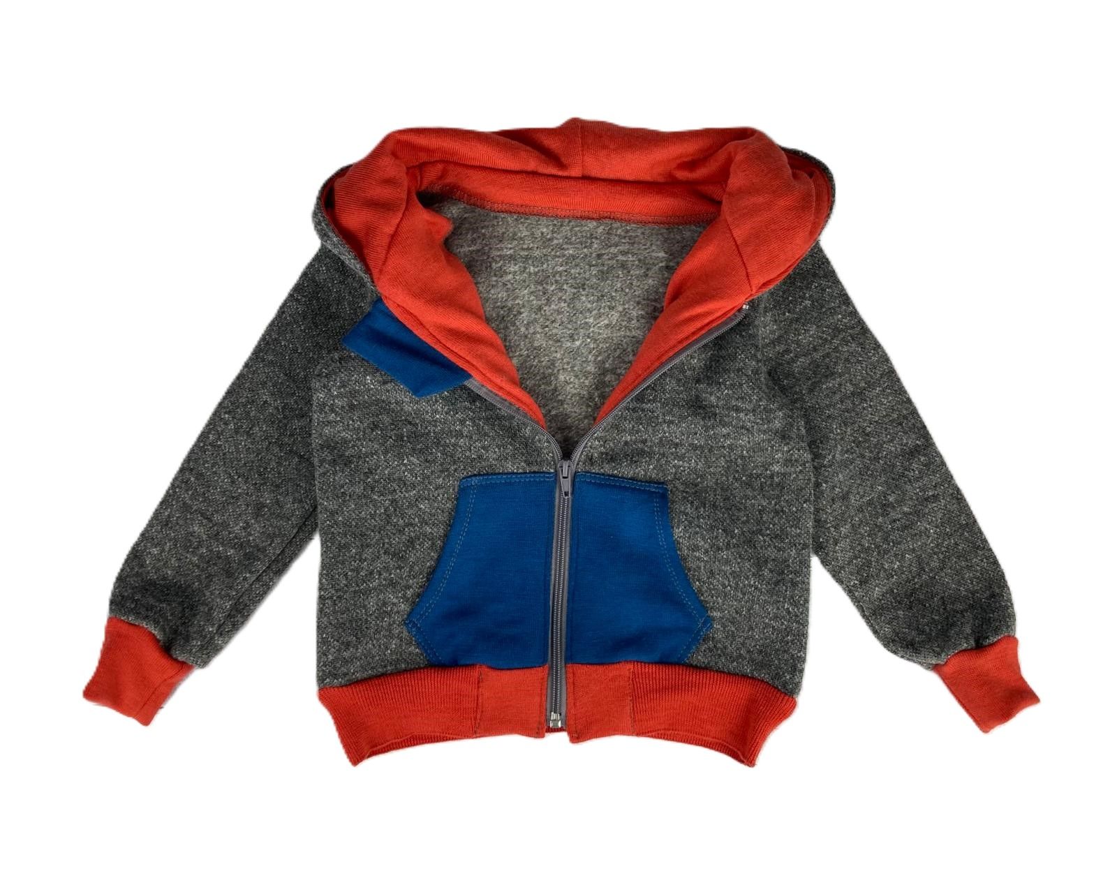 Naturalna bluza patchwork wełniana 104 cm wełna merino  wool 100%