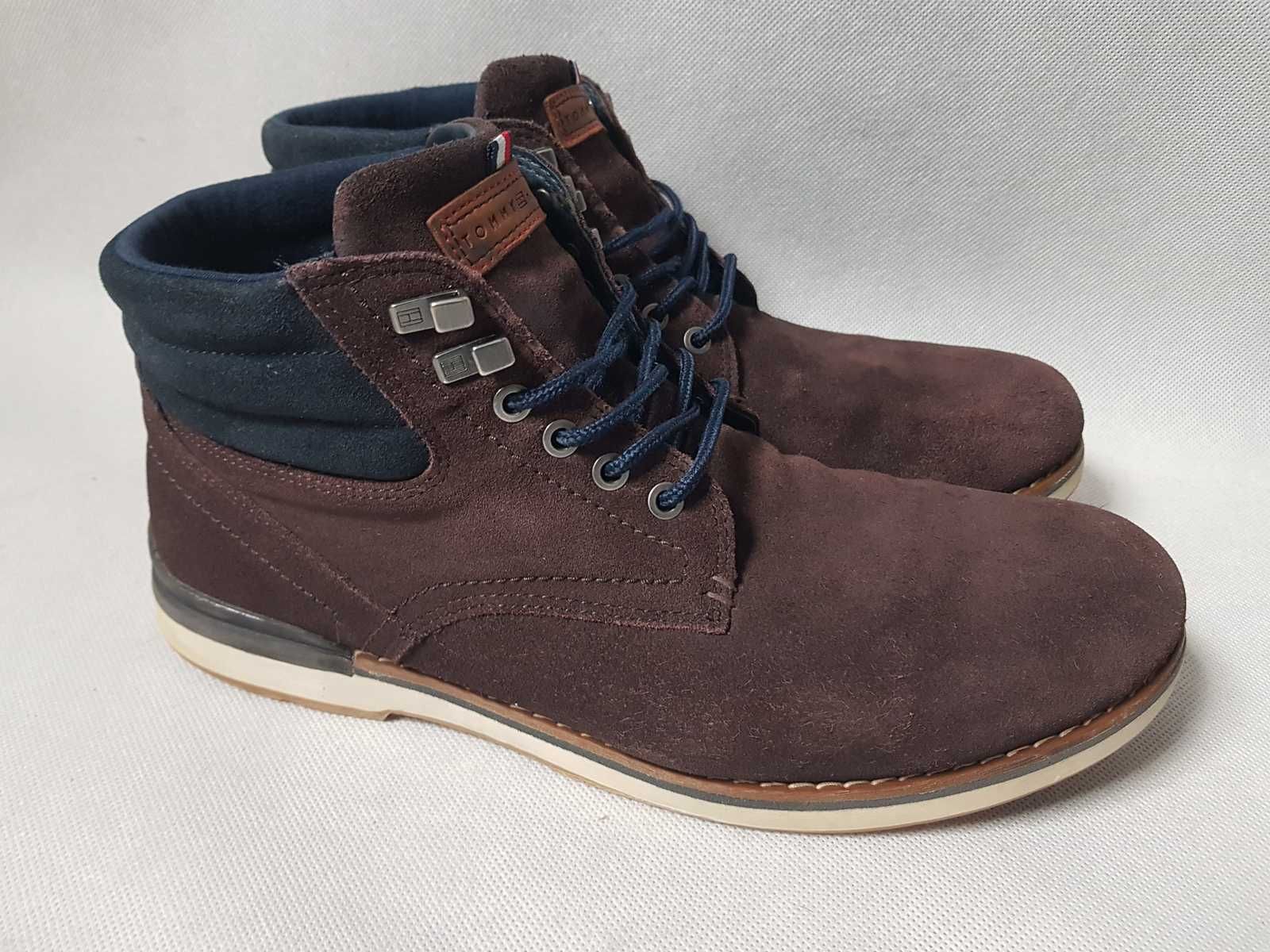 TOMMY HILFIGER - SUEDE BOOT / Męskie Trzewiki roz. 45 - 29 cm