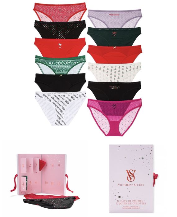 Victorias Secret XS S М L Набор 5 7 трусики трусы стринги Pink подарок