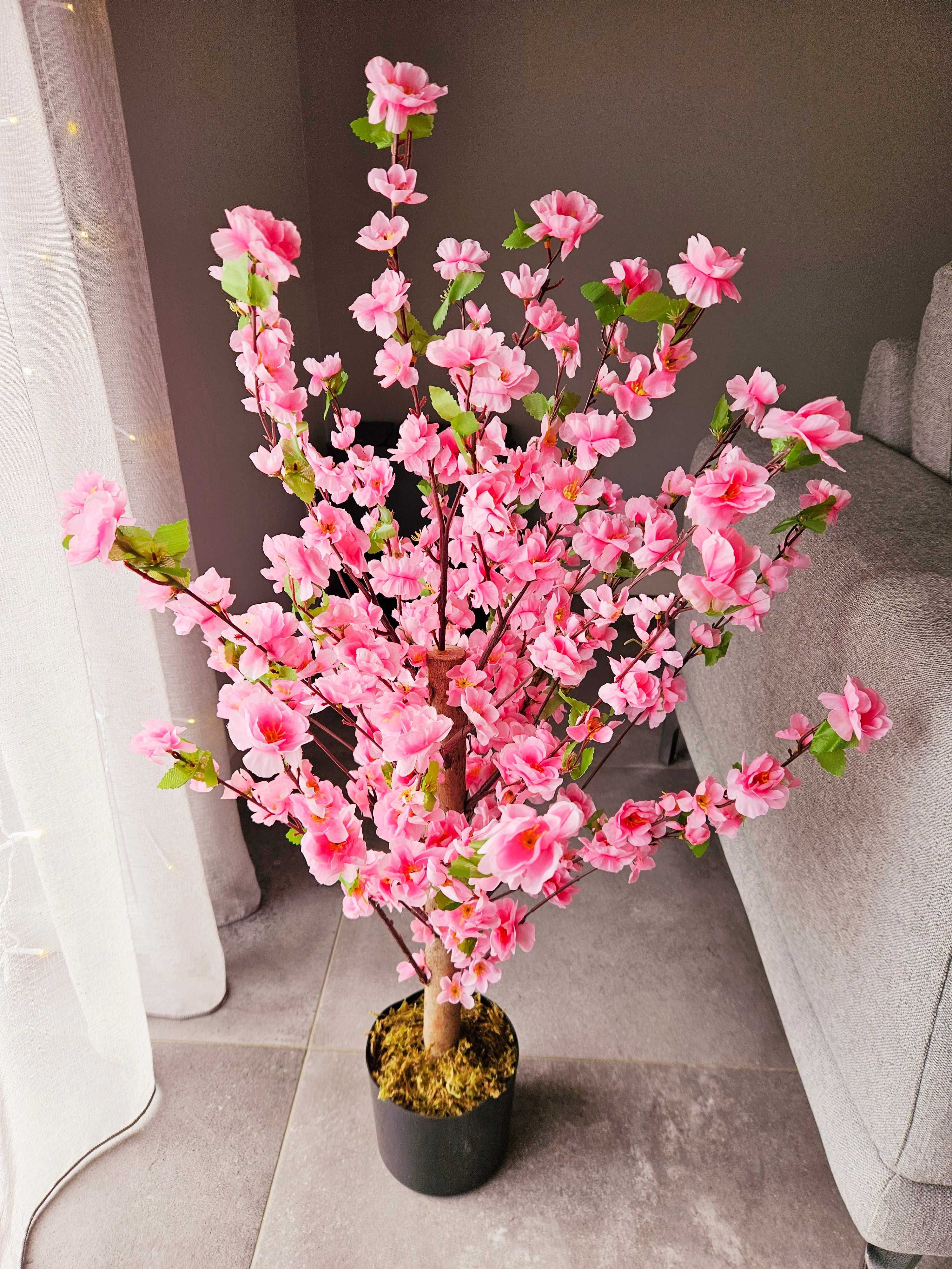 Sztuczne drzewo wiśnia kwiat ozdoba cherry blossom 100cm