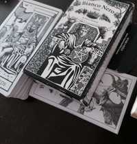 Tarot Bianco Nero karty tarota talia noir gotyk goth Poe Lovecraft got