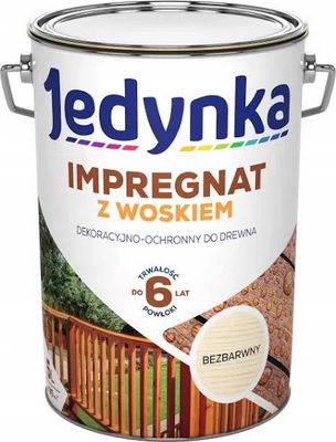 JEDYNKA Impregnat do Drewna z Woskiem 5L Bezbarwny N