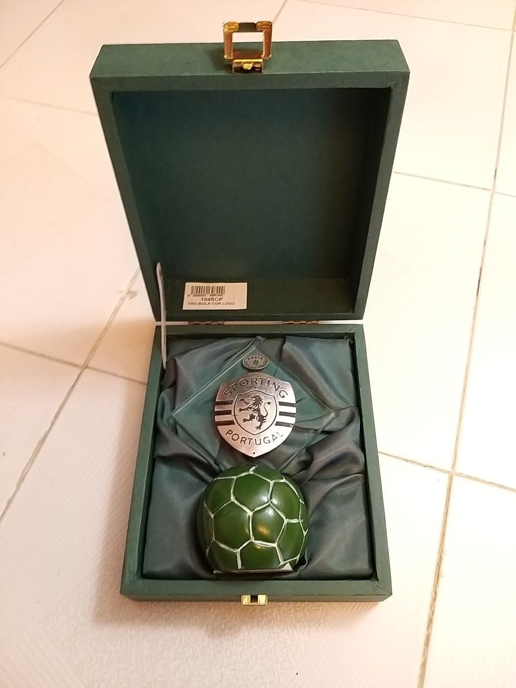 SPORTING - Troféu Bola com Logo - NOVO