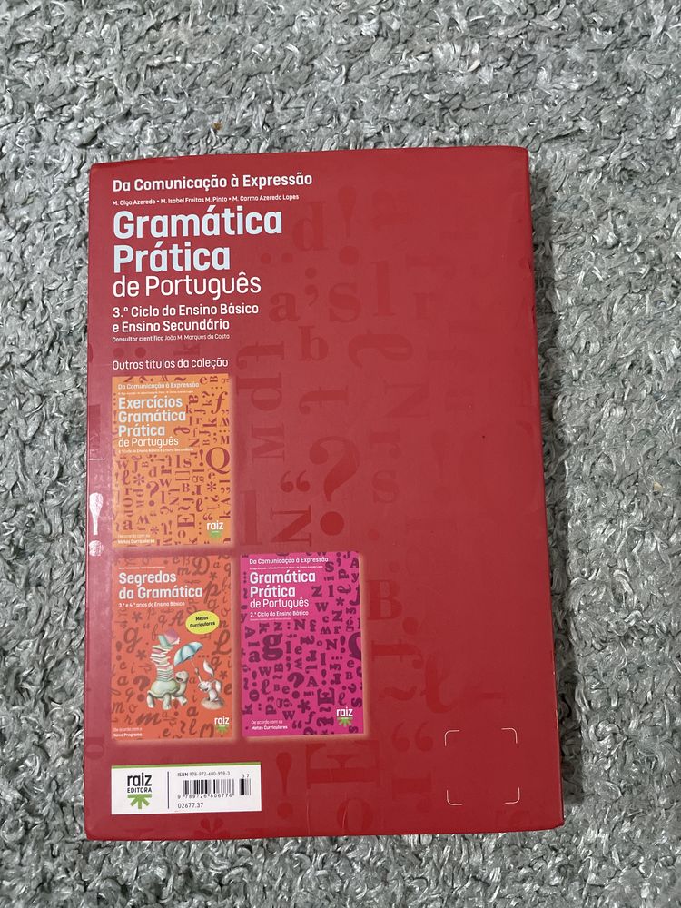 Livro de Gramática de português - Raiz Editora