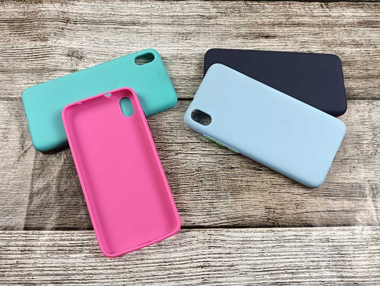 Etui Nakładka Solid Silicone do Xiaomi Redmi 7A + Szkło Hartowane