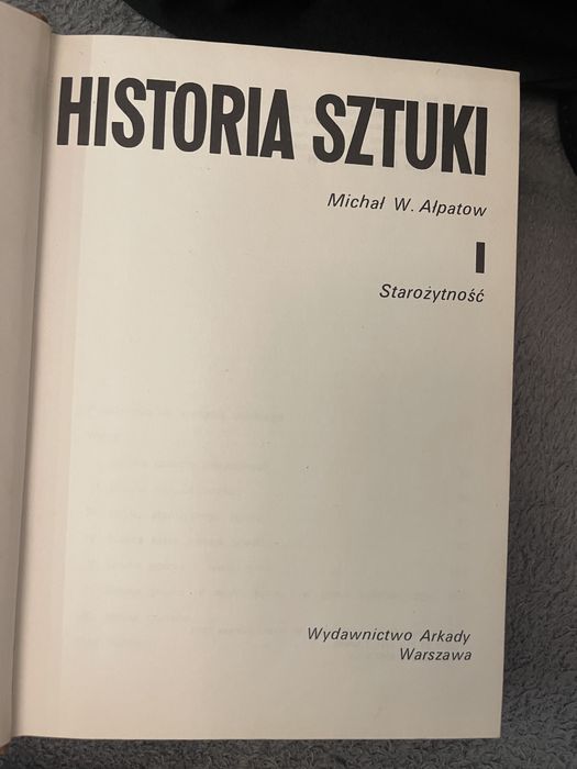 Michaił W. Alpatow Historia sztuki: Starożytność