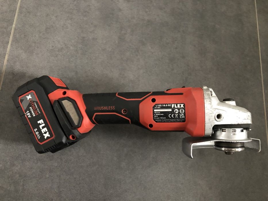 Безщіткова акум.болгарка Flex L125 18.0 EC