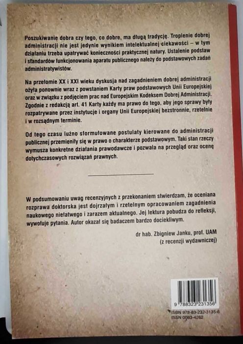 Standardy dobrej administracji w prawie administracyjnym Marcin Princ