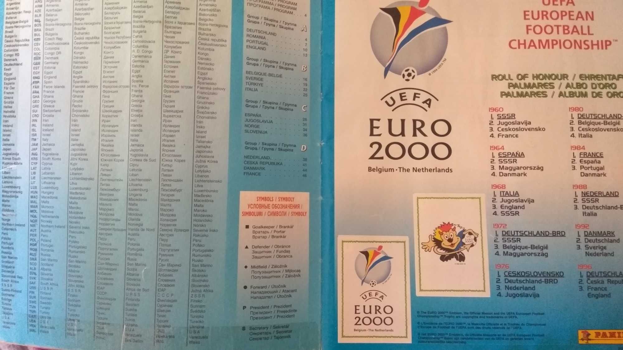 EURO 2000 Журнал с наклейками