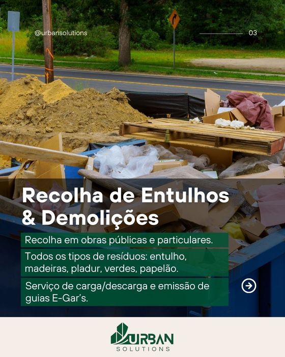 Serviço de Demolição Recolha de Entulhos Madeiras