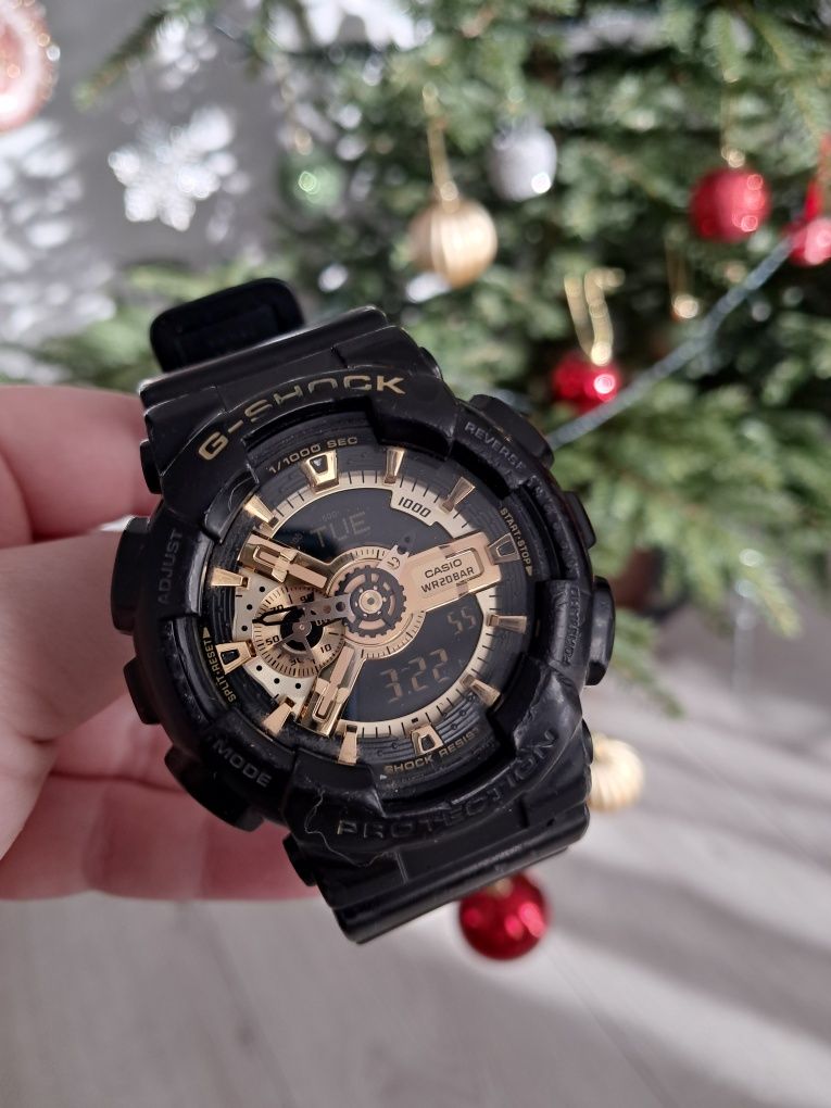 Casio męski zegarek G-Shock 5146 czarno złoty