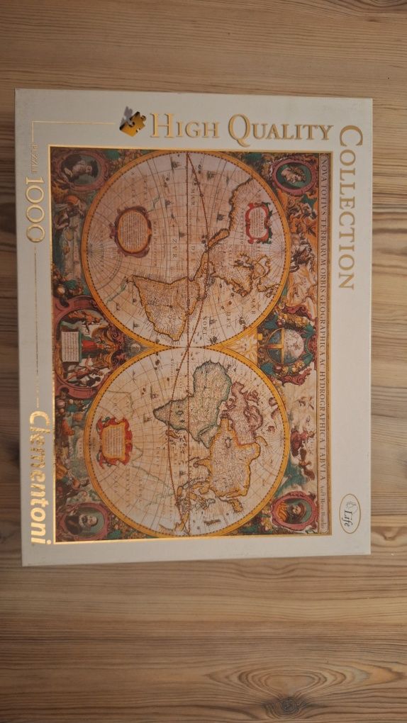 Puzzle 1000 Mapa Świata