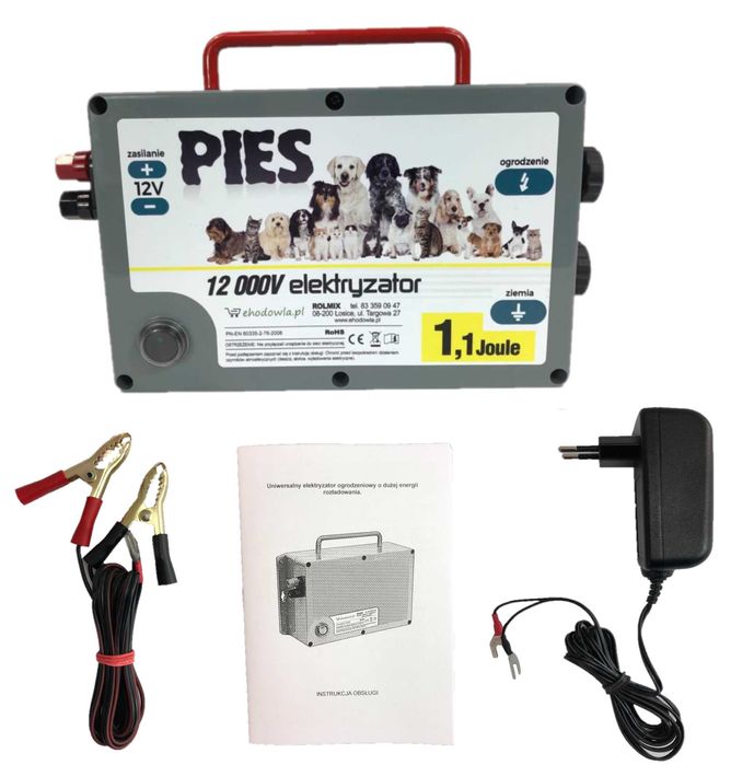 Pastuch elektryzator elektryczny PIES 1,1J
