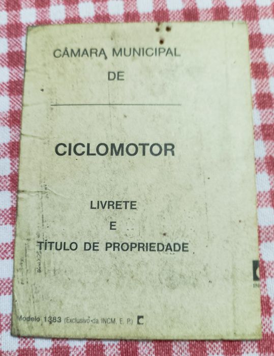 Livrete de ciclomotor Casal