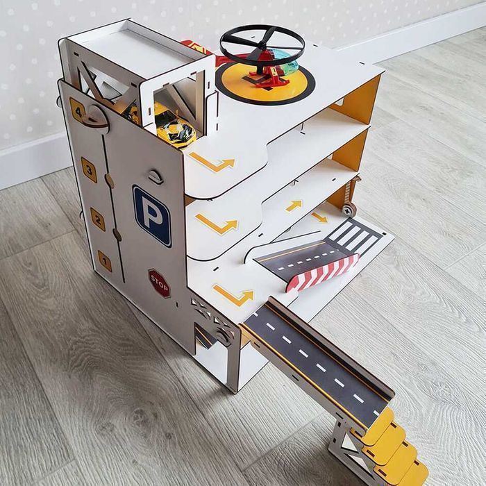 Гараж для машинок детский паркинг Парковка машинки конструктор паркінг