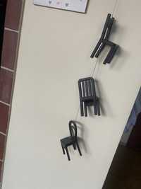 Krzesełka kuchenne/ozdoba IKEA