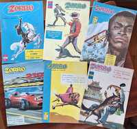 6 revistas b.d. colecção Zorro 1963