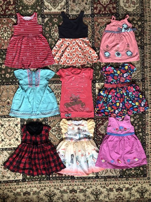 Летние платья на 2-3 года, лосины, юбочки, шорты, песочники