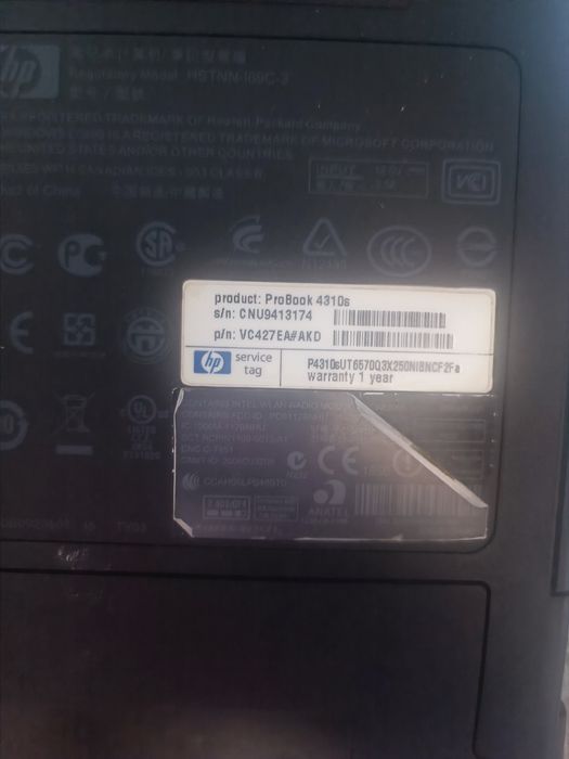 HP ProBook 4310s на запчастини