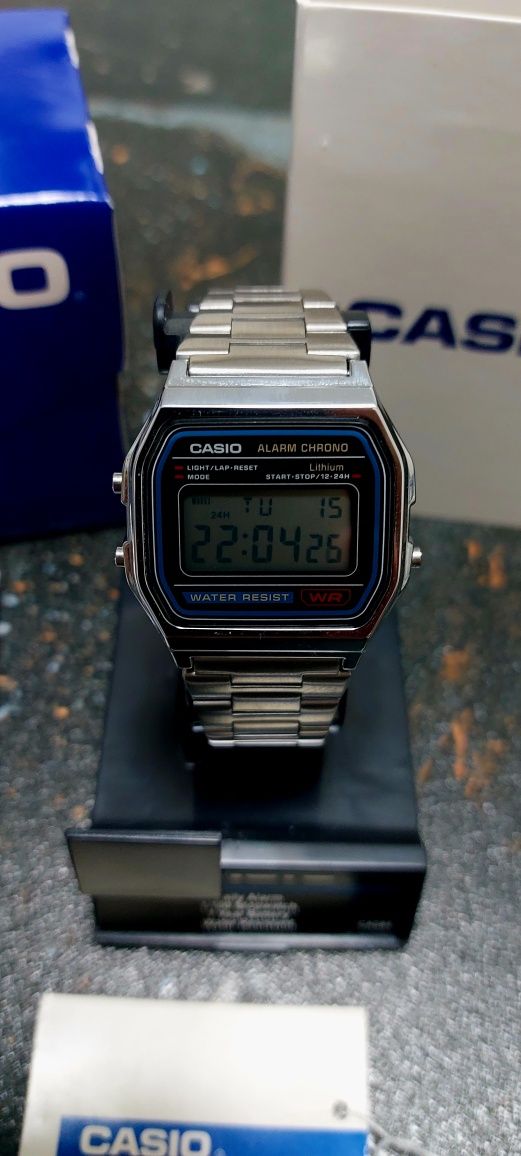 Годинник Casio A158WA Vintage | ОРИГІНАЛ | НОВИЙ | Гарантія 2 роки |