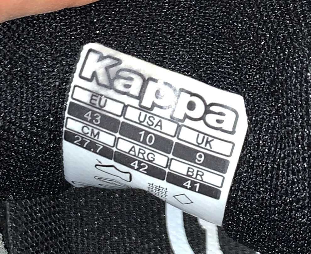 Кроссовки Kappa для мужчины, размер 43 28 см