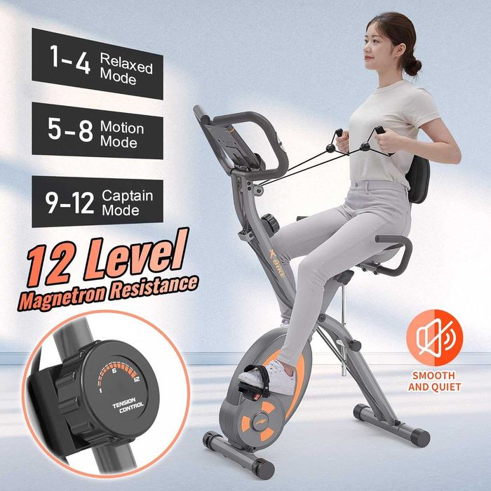 Trenażer rowerowy Leikefitness, rower fitness, wielofunkcyjny ergometr