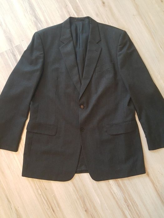 Garnitur męski szary grafit duży