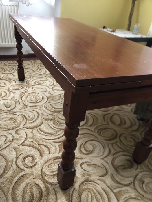 Ława stół rozkładany PRL