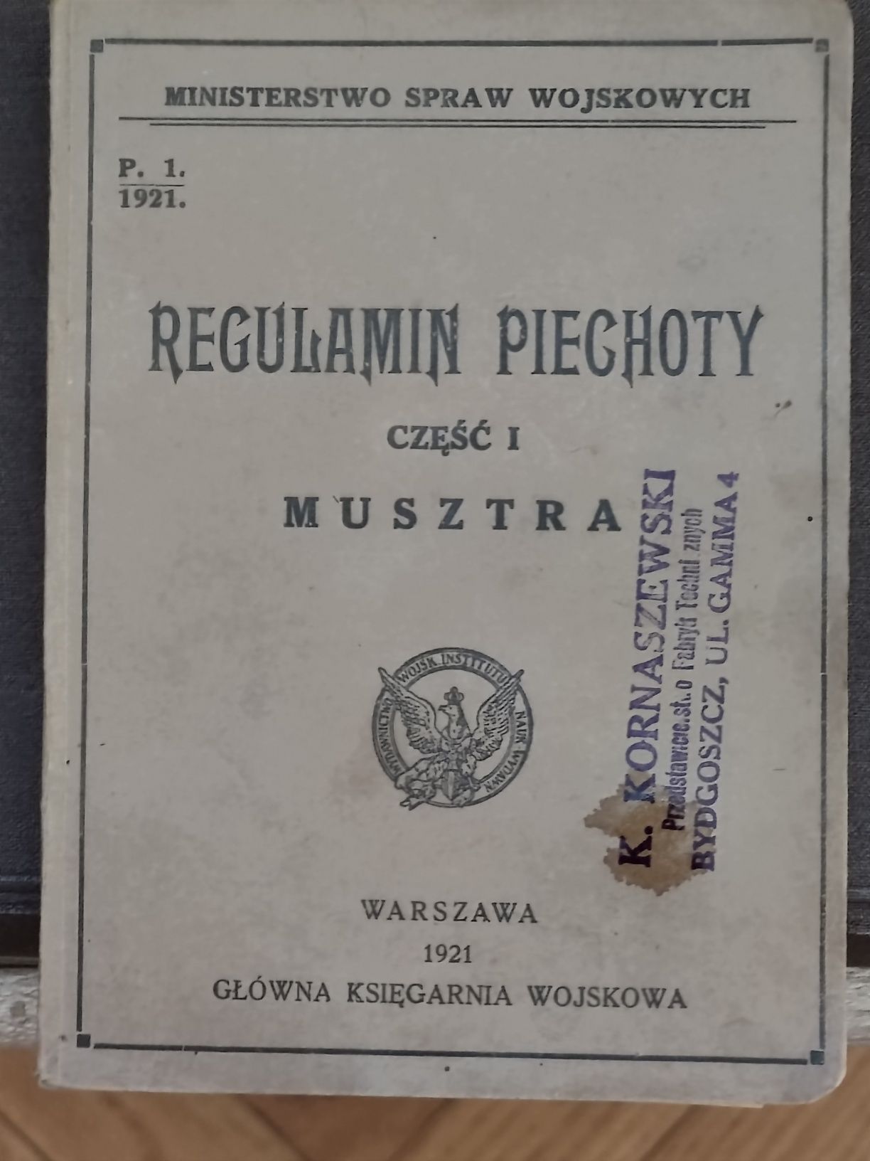 Regulamin piechoty 1921r