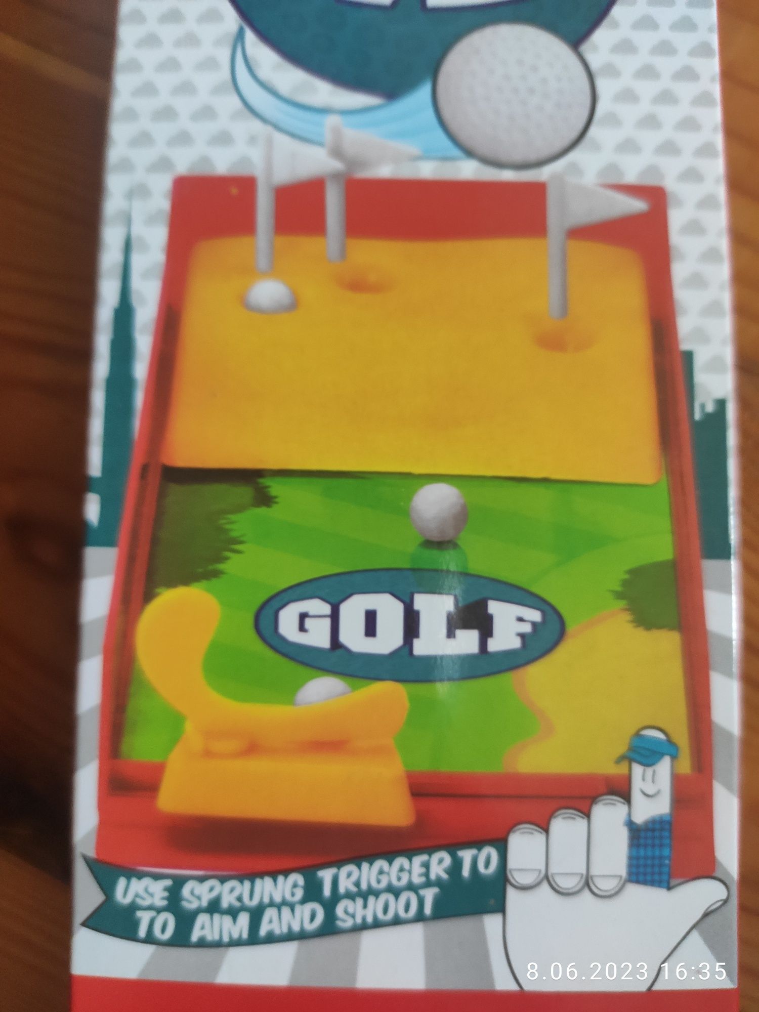 Gra Golf kieszonkowa gra palcem Finger board game