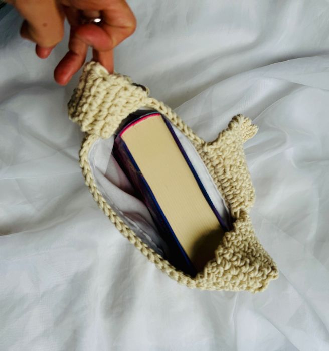 Ręcznie robiona torebka na szydełku — boho, bawełniana, unikatowa