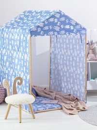 Domek namiot dla dzieci z materacem smukee szary