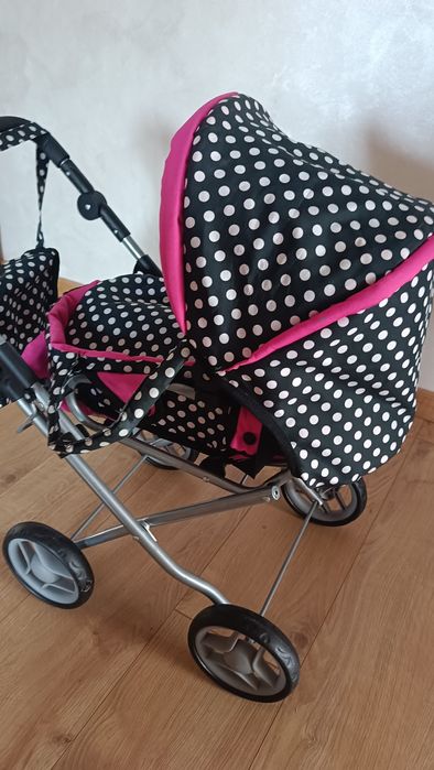 Wózek dla lalek 3w1 nosidełko torba pościel