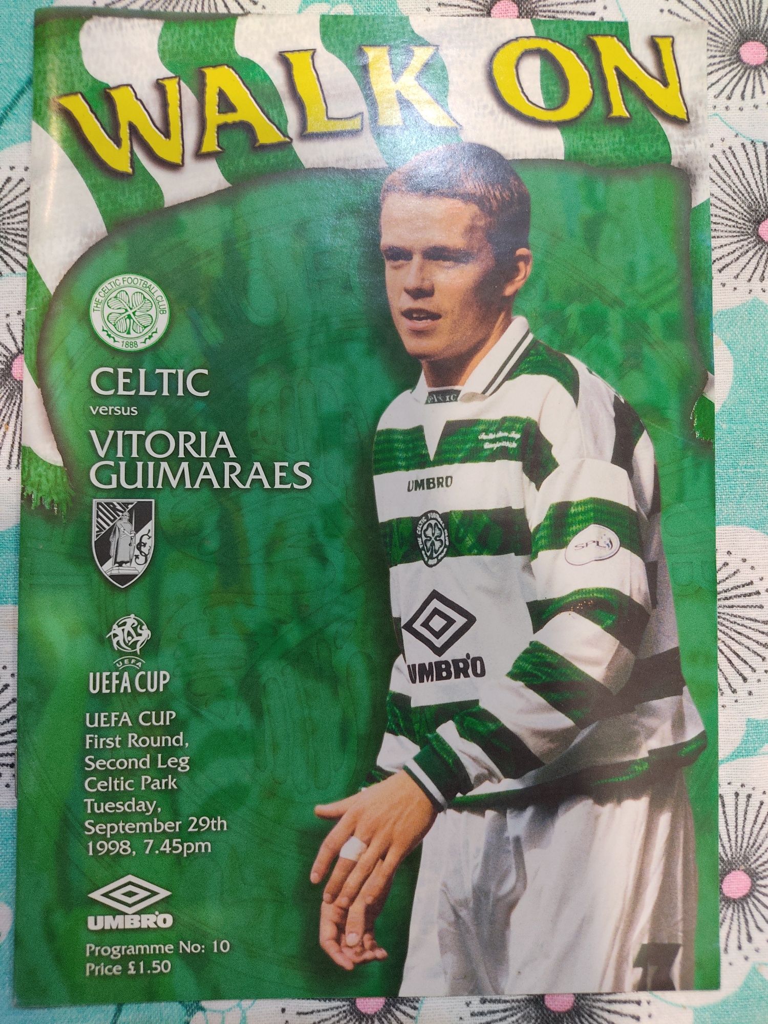 Programa oficial de Celtic Vitória SC UEFA 1998/99