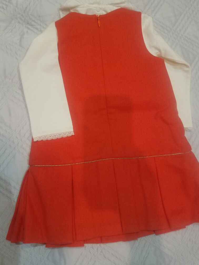 VESTIDO   novo ! TARTINE DE CHOCOLATE  !!body com festido 12 meses