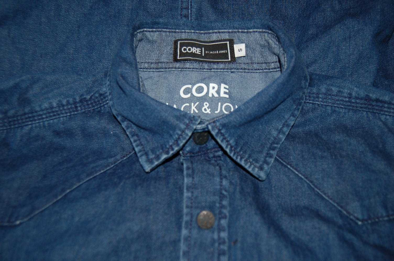 CORE BY JACK JONES ROZ.S koszula męska jeansowa jak nowa