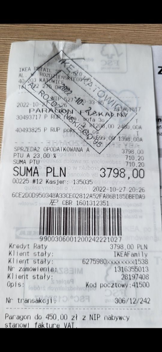 PILNE! Nowa CENA Sofa kanapa Ikea Parup  na gwarancji!!