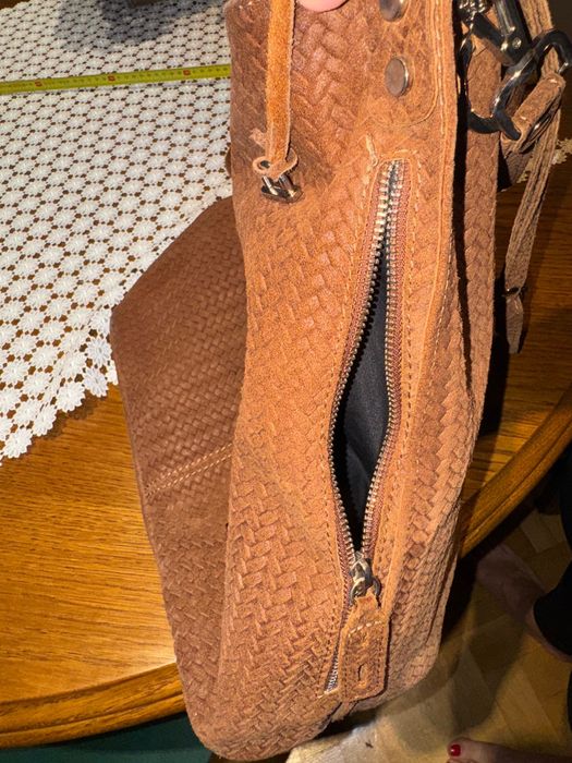 Skórzana torebka damska Vittoria Gotti XL