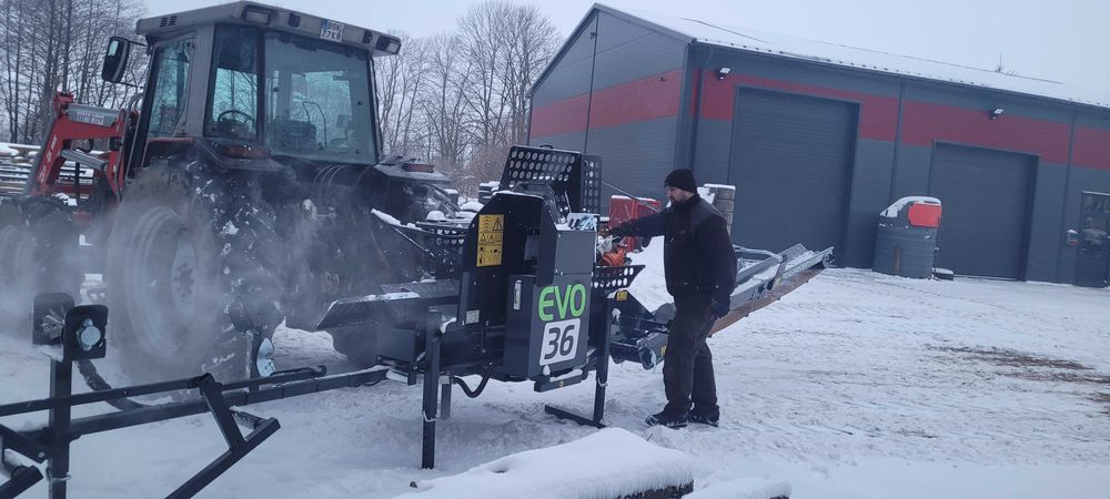 Fińska Piło łuparka Pilkemaster EVO36 kombajn do drewna od ręki